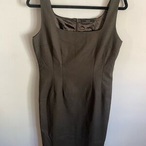 Tahari NWT Brown Midi‎ Dress Office Professional
